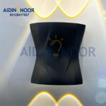 چراغ دیواری 2 طرفه روشنایی آیدین مدل استوانه خمدار 4 وات smd