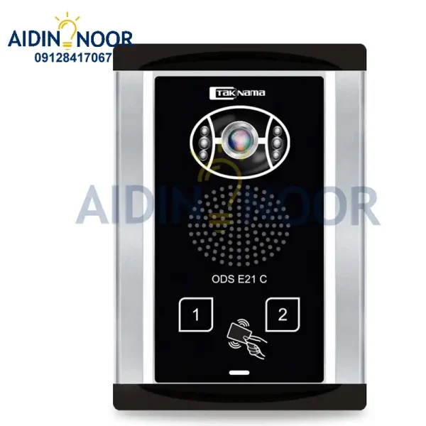 پنل آیفون تصویری لمسی تکنما مدل E21 دو واحدی