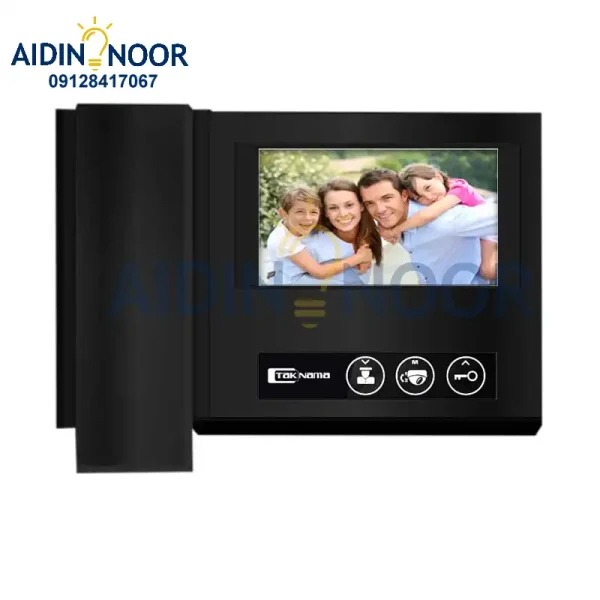 آیفون تصویری تکنما ساده مدل D43 رنگ مشکی