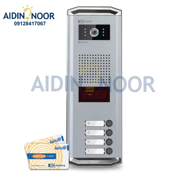 پنل تصویری کارتی ستونی تکنما 4 واحدی