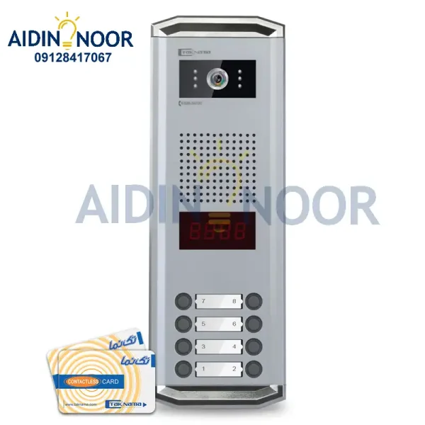 پنل آیفون تصویری کارتی تکنما 8 واحدی