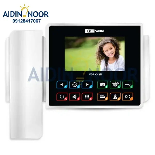 آیفون تصویری تکنما ارتباط داخلی مدل c43m حافظه دار