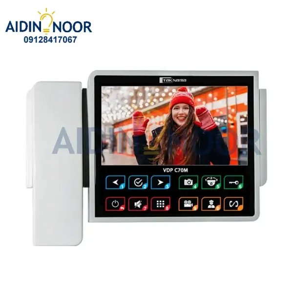 آیفون تصویری تکنما ارتباط داخلی مدل c70m حافظه دار